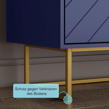 Комод UEV з 2 дверцятами, 80x40x77,5 см - шафа для вітальні, спальні, кухні