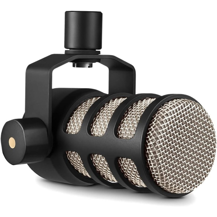 Динамічний мікрофон RØDE PodMic для подкастингу, стрімінгу та ігор, мовна якість, з XLR, чорний колір, із вбудованим кріпленням