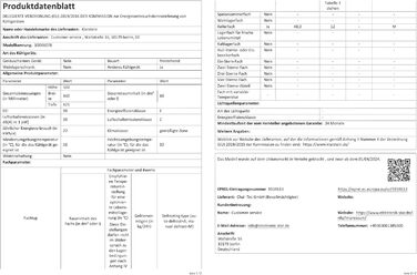 Klarstein Mini Холодильник з скляними дверцятами, 48L, для кімнати та офісу, з висувною полицею, тихий, 0-10°C, 48 літрів, Клас енергоефективності E, кремовий