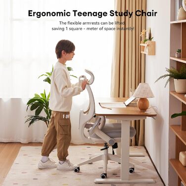 Крісло офісне MUSSO T30 ергономічне, регульоване, сітка, сіре