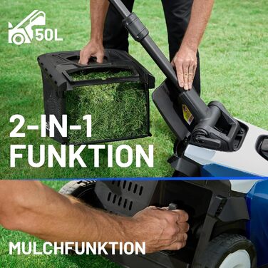 Акумуляторний акумуляторний газонокосарка Litheli Easysurge 43 см, 40V, самохідна, безщітковий двигун, до 500 м², 50 л, 25-75 мм, 2 x 4.0 Ah