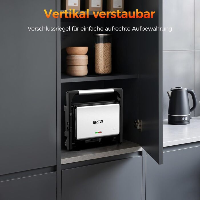 Sandwichmaker YASHE 1500W з антипригарним покриттям XXL, автоматичне регулювання температури, для 2 тостів