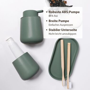 Набір для ванної кімнати блакитного кольору, керамічний аксесуар 3 шт., декоративний набір мильниць, стаканчика для зубної пасти та підставки для прикрас, підходить для ванної, умивальника, готелю