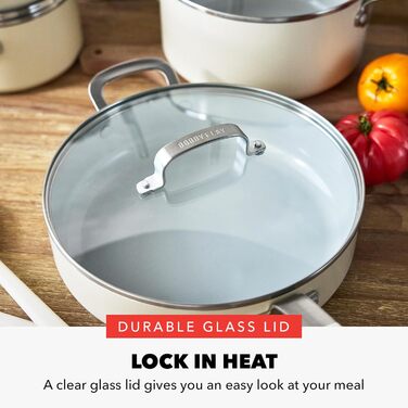 Набір посуду GreenPan x Bobby Flay 13 предметів: професійний алюміній, антипригарне покриття Ceramic, індукційний, безпечний для здоров'я