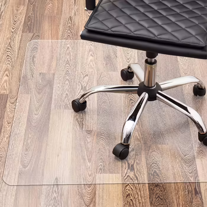 Прозора захисна підкладка під крісло Floordirekt PRO для твердих підлог, 75×120 см