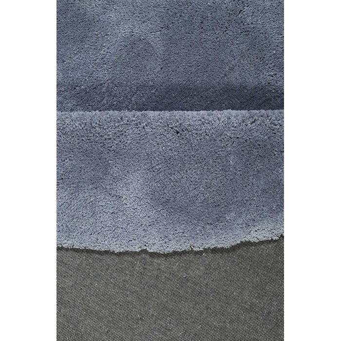 Затишний м'який килим Esprit з високим ворсом Wecon home, що ідеально підходить для вітальні, спальні та дитячої кімнати RELAXX (синьо-сірий, круглий 120 см)