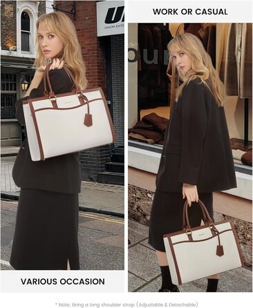 Сумка для ноутбука LOVEVOOK 15.6 дюймів, жіноча, велика, з екошкіри, для роботи, навчання, універсальна, на плечі, велика містка сумка-шопер