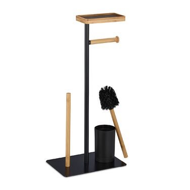 Набір для туалету Relaxdays Бамбук та Метал