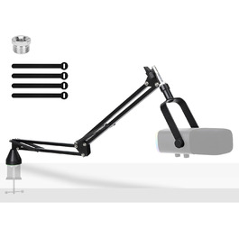 Стрічковий мікрофон HyperX QuadCast з кріпленням та поп-фільтром YOUSHARES: Універсальний тримач для мікрофонів (QuadCast S, Fifine AM8, Blue Yeti, Razer Seiren Mini V3)