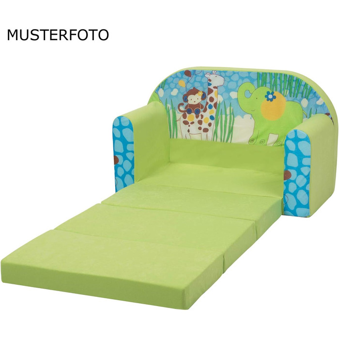 Дитяче диван-ліжко 3в1 з функцією висування, трансформер для дитячої кімнати, м'який пуф-крісло для дівчаток та хлопчиків, модель A33