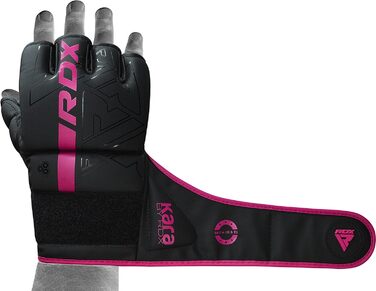 Професійні рукавички RDX для ММА, кара-майя хід, спаринг-грейпінг єдиноборств, муай-тай боксу, боксерські рукавички, боксерські рукавички (рожеві, M)