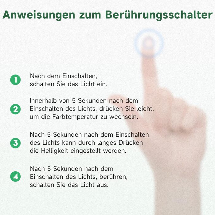 Дзеркало для ванної кімнати Badspiegel LED 60x80 см з підсвічуванням, сенсором та протизапарюванням, IP44, 3 колірні температури