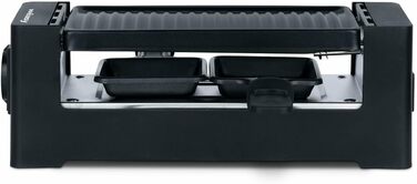 Wëasy Raclette 2-in-1: гриль та фондю, антипригарне покриття, для 4 осіб, збірний, чорний