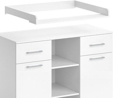 Комод-гойдалка Vicco Leonie з люлькою, білий, 113 x 100 см