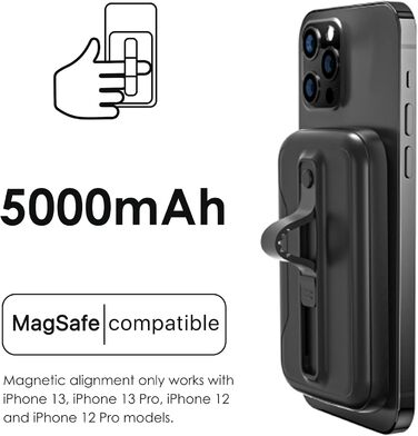 Магнітний міні-павербанк Boompods MagClix 5000mAh - бездротовий, легкий, швидкий, ідеальний для подорожей