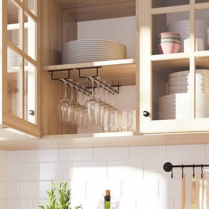 Кріплення для келихів Wallniture Brix, 43.2 см, чорний, 2 шт.