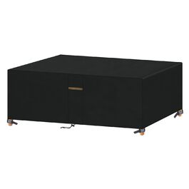 Водонепроникний чохол для садово-патіо меблів VANSHEIM, 60x60x60 см / 200x100x71 см, захисна накривка для столу та групи, з вентиляційними отворами, вітростійкий