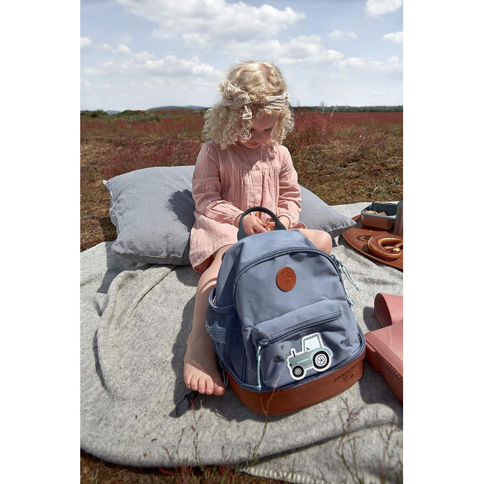 Дитячий рюкзак з нагрудним ременем Сумка для дитячого садка Рюкзак для дитячого садка 27 см, 4,5 л зверху, 1,5 л знизу, 3 роки/Міні-рюкзак Adventure Tractor