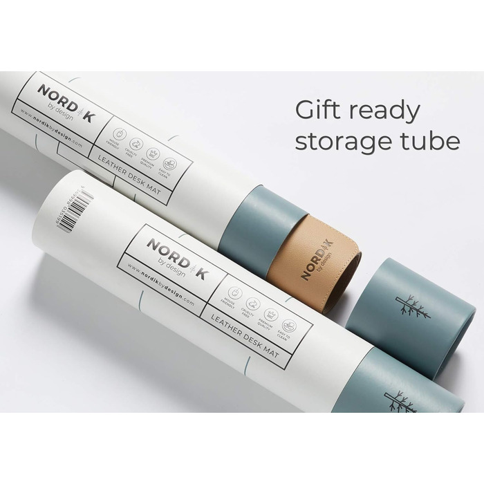 Килимок для столу Nordik з екошкіри (89 x 43 см) — преміум підкладка під мишу та захисний килимок для домашнього офісу, антиковзаючий, колір Champagne Beige