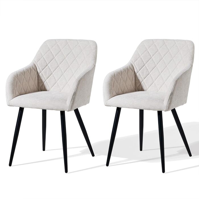 Крісла для їдальні CLIPOP, комплект. М'які крісла з оксамитовим покриттям для вітальні, кухні, їдальні. З металевими ніжками та підлокітниками. Оксамит, зелений колір.