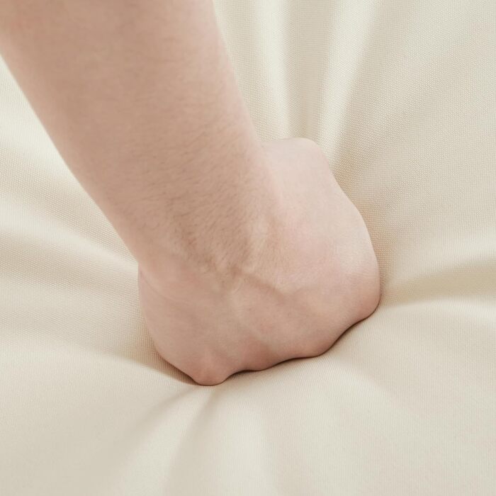 Набір садових меблів Yaheetech з ротангу для балкона: 2 крісла з подушками та стіл зі скляною стільницею, світло-коричневий/кремовий