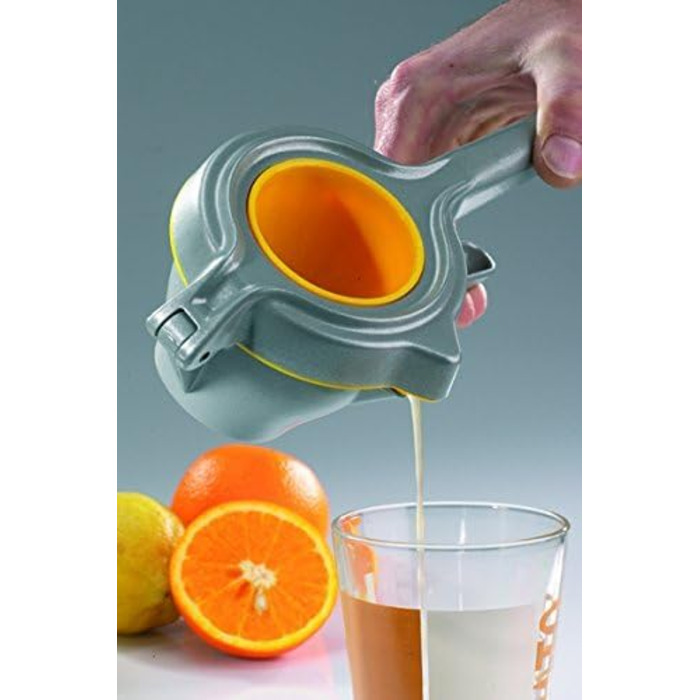 Соковижималка Westmark/Соковижималка для апельсинів/фруктів/цитрусових, алюміній, харчова/пластикова, лаймова, срібляста/жовта, 50002260, 237 x 116 x 69 мм