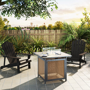 Крісло Едіро́к, стійке до погодних умов, дерев'яне, для саду та вулиці, з високою спинкою та підлокітниками