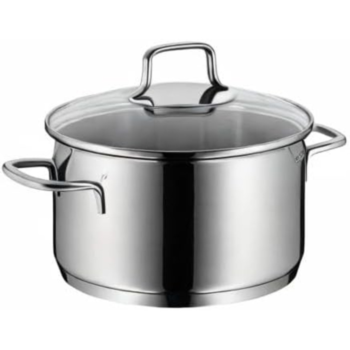 Набір каструль WMF Astoria 5 предметів для індукції з кришками Cromargan нержавіюча сталь полірована