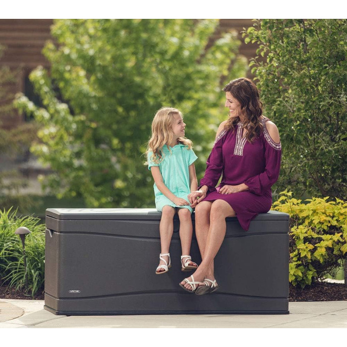 Садовий ящик для зберігання LIFETIME 60089, 127x64x67 см, коричневий, UV100, вологостійкий