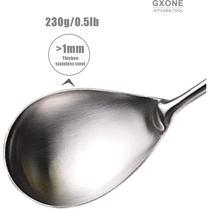 Набір кухонних аксесуарів GXONE, 7 предметів, нержавіюча сталь 304, з підставкою, стійкий до нагрівання дерев'яний ручка