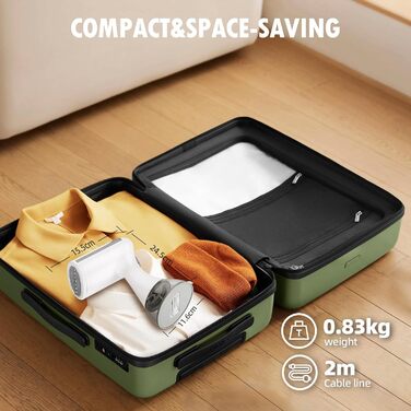 Відпарювач для одягу вертикальний та горизонтальний, 1500W, 300мл резервуар, швидкий нагрів за 20 сек.