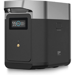 Електростанція EcoFlow DELTA 2: портативна, 1024Wh, LiFePO4, сонячний генератор, розширювана до 3kWh, швидка зарядка, для кемпінгу та дому