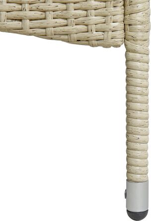 Садова банкетка ESTEXO з ротангу для 2 осіб, бежева: комплект садових меблів для балкона та саду