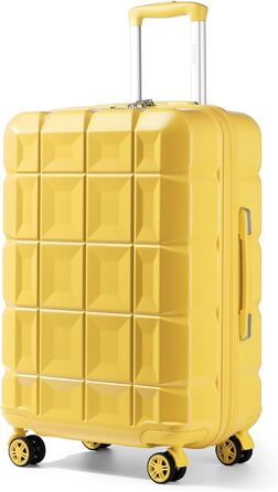 Набір валіз KONO 2 в 1: велика валіза 62 см + косметичка (білий)