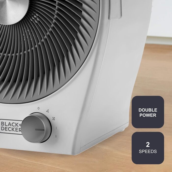 Обігрівач та вентилятор 2-в-1 BLACK+DECKER BXFSH2000E, 2000 Вт, білий