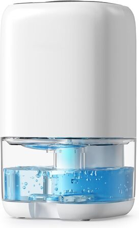 Електричний осушувач повітря 1000 мл з LED-підсвіткою, компактний, тихий та ефективний для дому, ідеальний для ванної кімнати та шафи