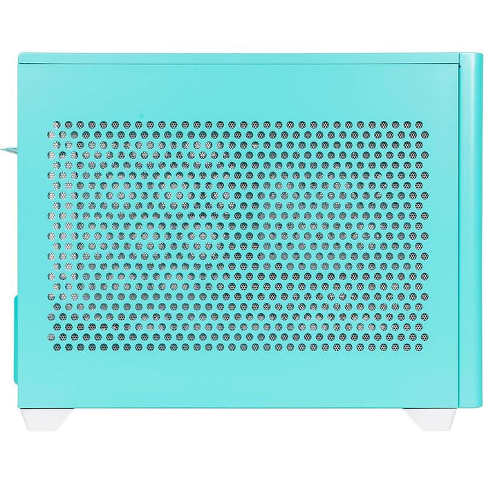 Комп'ютерний корпус Cooler Master MasterBox NR200P Mini-ITX з загартованим склом, вертикальним розташуванням відеокарти, чудовим охолодженням, Caribbean Blue