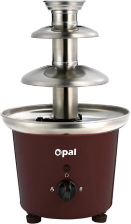 Шоколадний фонтан Opal - фонтан з нержавіючої сталі, електричний 3-ярусний, 90W, 900мл для вечірок, свят та дому