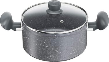 Набір посуду Lagostina Antea 8 предметів: каструлі та сковорідки, алюміній, сірий