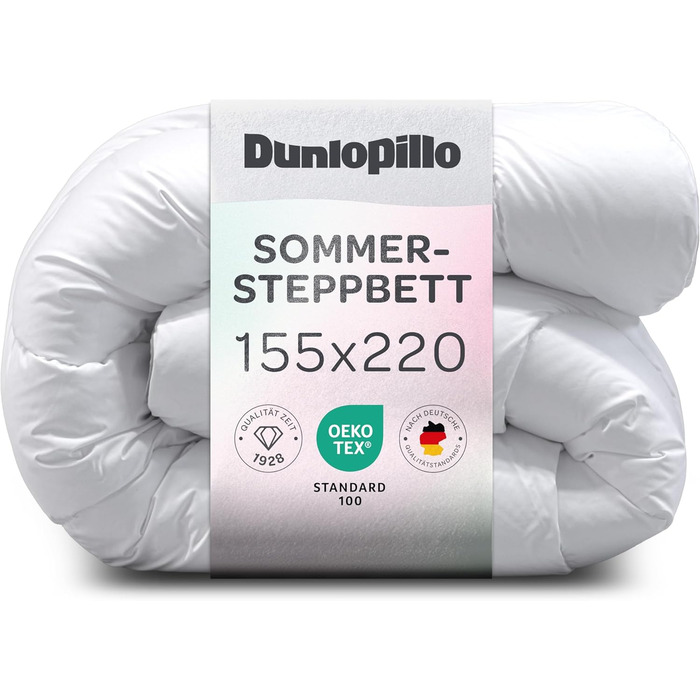 Ковдра Dunlopillo Bettdecke 135x200 - Преміум якість, сертифікат Oeko-Tex, для алергіків | Зимова стеганая ковдра, ковдри, зимова ковдра