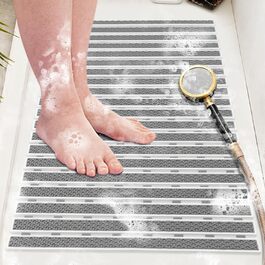 Надійний килимок для ванни 70x40см нековзний сірий