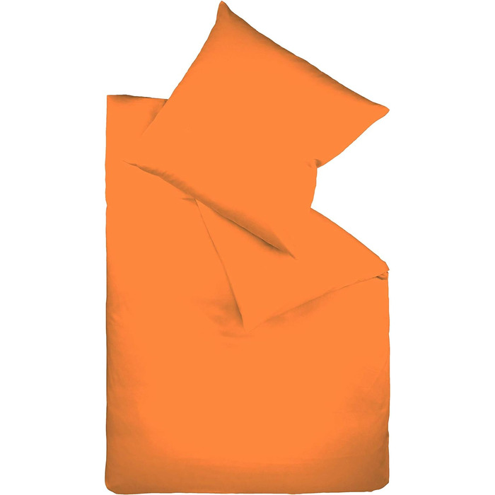Кольорів Інтерлок Трикотаж 100 бавовняна постільна білизна, Oekotex Standard 100, помаранчевий, 135 х 200 см, 9200