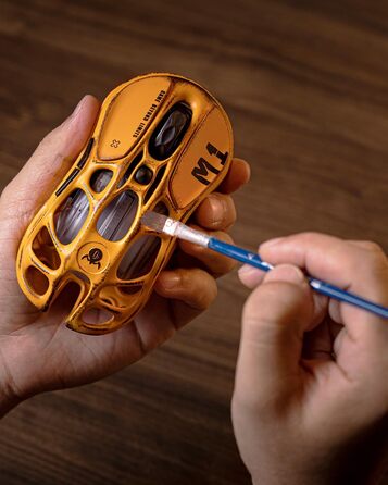 Миша ігрова GravaStar Mercury M1 Pro, 26000 DPI, 4K частота опитування, сенсор PAW3395, 88г, Bluetooth/2.4G/провідне підключення, RGB, 5 програмованих кнопок, Gradient Black (Yellow)