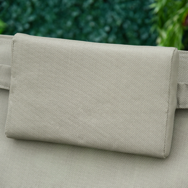 Крісло-гойдалка, садове крісло-гойдалка, шезлонг з металевою сіткою, чорний + світло-сірий, 150 x 62 x 88 см