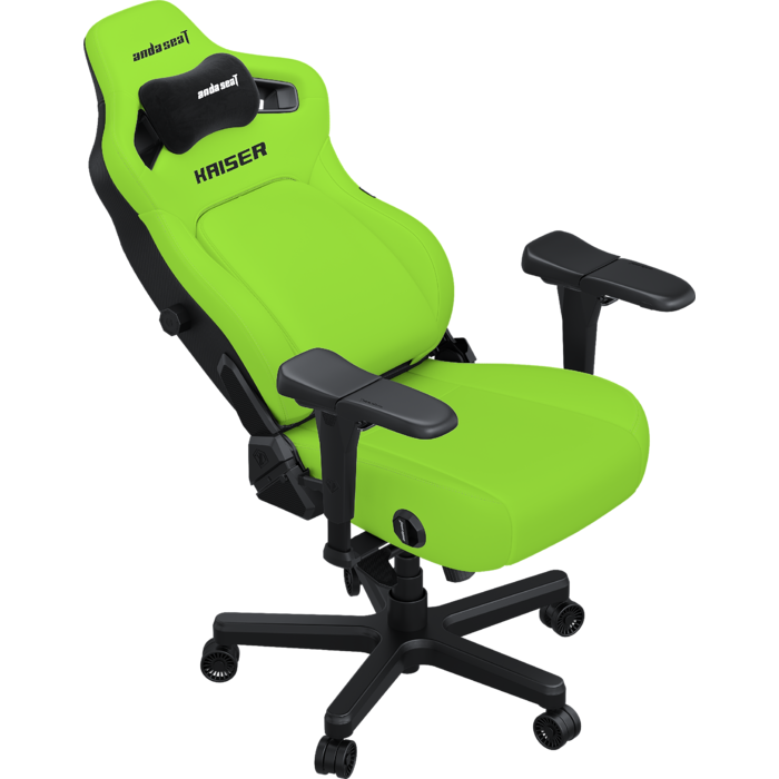 Крісло ігрове Anda Seat Kaiser 4 Cyber Green PVC Size XL
