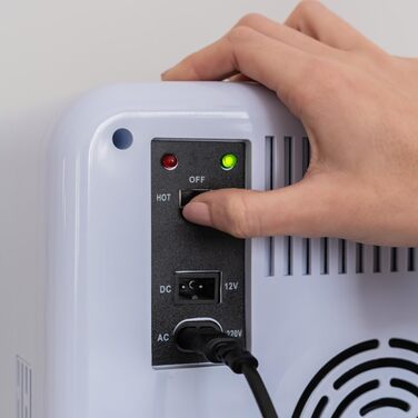 Міні холодильник Flamingueo 10 л, 12V/220V, охолодження і нагрівання, компактний настільний холодильник для напоїв та їжі