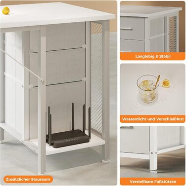 Комп'ютерний стіл Coleshome з 6 шухлядами, 160x52 см, білий для дому та офісу