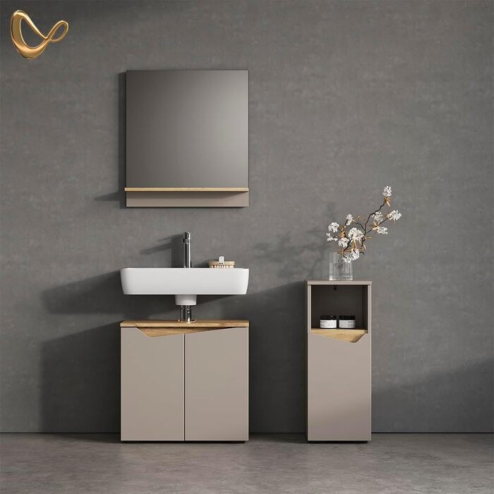 Шафа Livinity Bad Timavo біла з полицею, 60 x 67 см (Midischrank)