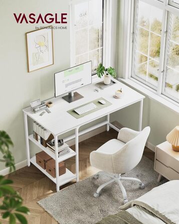 Стол письмовий VASAGLE 100x50x76 см, комп'ютерний, офісний, вінтажний стиль, для робочого кабінету, спальні, вітальні, коричнево-чорний