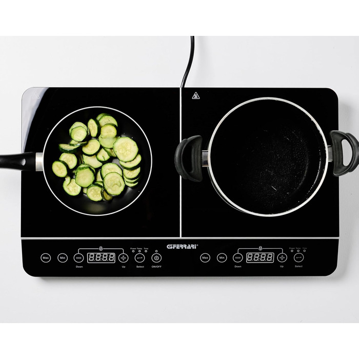Індидукційна плитка G3 Ferrari Energy, 2000W з цифровим дисплеєм, регулюванням температури, таймером та функцією легкого очищення
